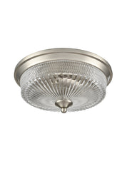 Franklite, Emerson Satin Nickel Flush Ceiling Fitting