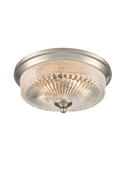 Franklite, Emerson Satin Nickel Flush Ceiling Fitting
