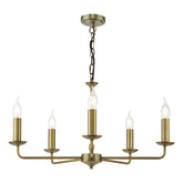 Favian 5 Light Pendant Matt Bronze Fitting Only