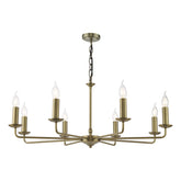 Favian 8 Light Pendant Matt Bronze Fitting Only