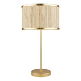 Fenella Table Lamp Gold Leaf With Seagrass Shade