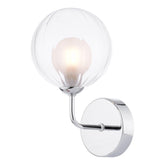 Feya Wall Light Polished Chrome With Clear/Opal Glass