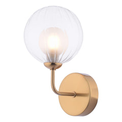 Feya Wall Light Antique Bronze With Clear/Opal Glass