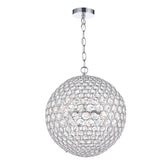 Fiesta 5 Light Pendant Crystal and Polished Chrome