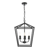 Fionn 4 Light Pendant Matt Black