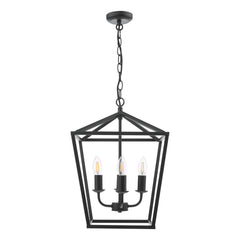 Fionn 4 Light Pendant Matt Black