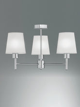 Franklite. Turin 3 light fitting. Chrome