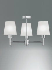 Franklite. Turin 3 light fitting. Chrome