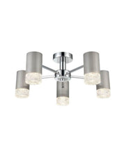 Franklite Cordelia 5 light Fitting Satin Nickel