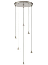 Franklite Perry 6 Light Spreader Suspension Only Satin Nickel