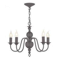 David Hunt Lighting Flemish 5 Lt Chandelier Bespoke
