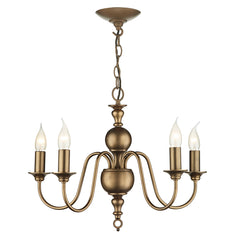 David Hunt Lighting Flemish 5Lt Chandelier Bronze FLE0563