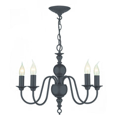 David Hunt Lighting Flemish 5 Lt Chandelier Bespoke