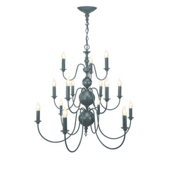 David Hunt Lighting Flemish 15Lt Chandelier Bespoke