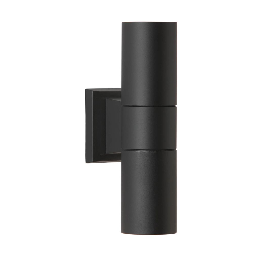 David Hunt Lighting  Falmouth Double Outdoor Wall Light In Black - IP Rated
