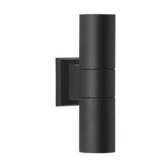 David Hunt Lighting  Falmouth Double Outdoor Wall Light In Black - IP Rated