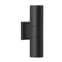 David Hunt Lighting Falmouth Double Outdoor Wall Light In Black - IP Rated