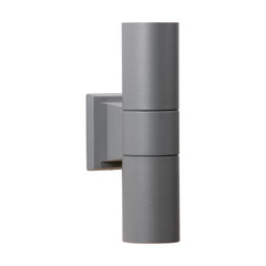 David Hunt Lighting Falmouth Double Outdoor Wall Light In Grey - IP Rated