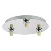 Foley 3 Light Flush Polished Chrome Fitting Only