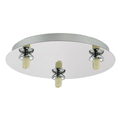 Foley 3 Light Flush Polished Chrome Fitting Only