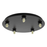 Foley 5 Light Flush Matt Black Fitting Only
