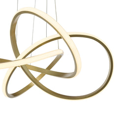 Fusion Pendant Satin Gold LED