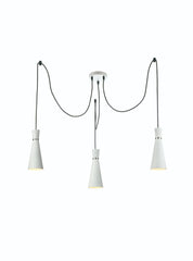 Franklite Happy 3 light Cluster. Satin White