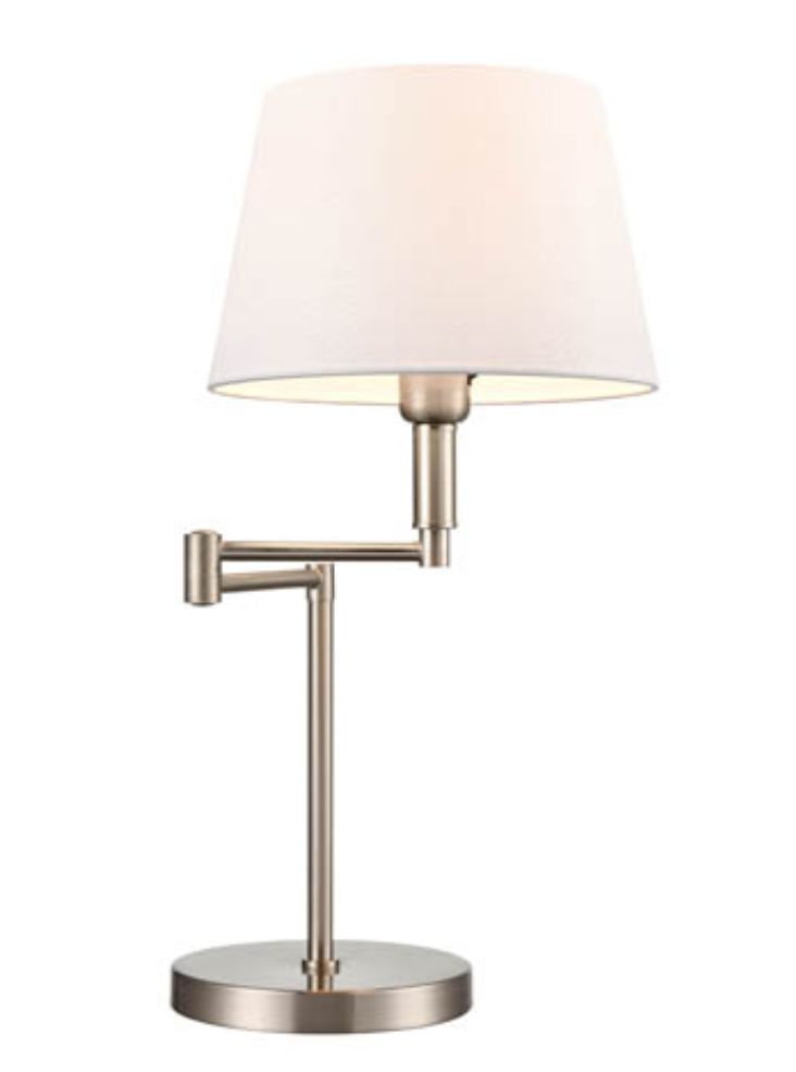 Brushed nickel swing arm deals floor lamp