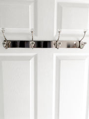 Laura Ashley Frances 4 Peg Coat Hook Chrome