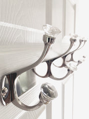 Laura Ashley Frances 4 Peg Coat Hook Chrome