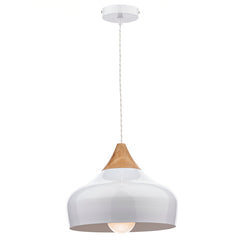 Gaucho 1 Lt Pendant White GAU0102 Dar Lighting