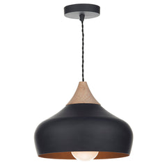 Gaucho 1 Lt Pendant Black GAU0122 Dar Lighting
