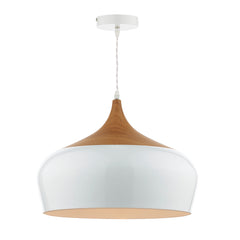 Gaucho 1 Lt Pendant White Large GAU8602 Dar Lighting