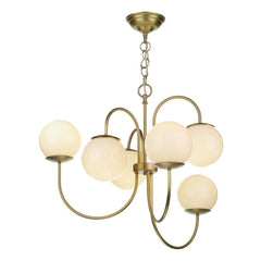 David Hunt Lighting Gavroche Butter Brass Chandelier GAV0640