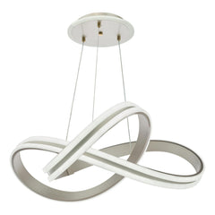 Gavino Pendant Brushed Silver LED