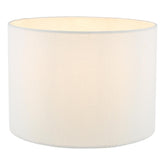 Georgina White Linen Drum Shade 25cm