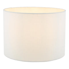 Georgina White Linen Drum Shade 25cm