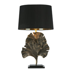 David Hunt Lighting Ginko Black Gold Table Lamp Base Only