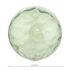 Mix & Match Green Dimpled Glass G9 15cm