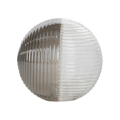 Mix & Match Smoked & Clear Ribbed Glass G9 10cm