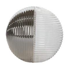 Mix & Match Smoked & Clear Ribbed Glass G9 15cm