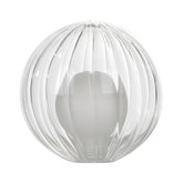 Mix & Match Opal & Clear Ribbed Glass G9 12cm
