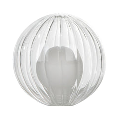 Mix & Match Opal & Clear Ribbed Glass G9 12cm