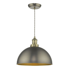 Governor Pendant Light Antique Chrome Antique Brass dar lighting