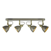 Governor 4 Light Bar Spotlight Antique Chrome Antique Brass dar lighting