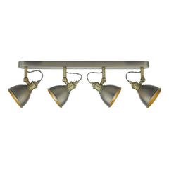 Governor 4 Light Bar Spotlight Antique Chrome Antique Brass dar lighting