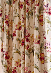 Laura Ashley Gosford Cranberry Ready Made Pencil Pleat Curtains