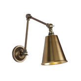 David Hunt Lighting Hackney Antique Brass Wall Light