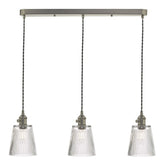 Hadano Triple Bar Pendant Modular Dar Lighting Antique Chrome