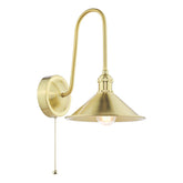 Hadano Wall Light Natural Brass and Aged Brass